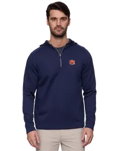 AUBURN MADEFLEX LEGACY PERFORMANCE WAFFLE 1/4-ZIP HOODIE