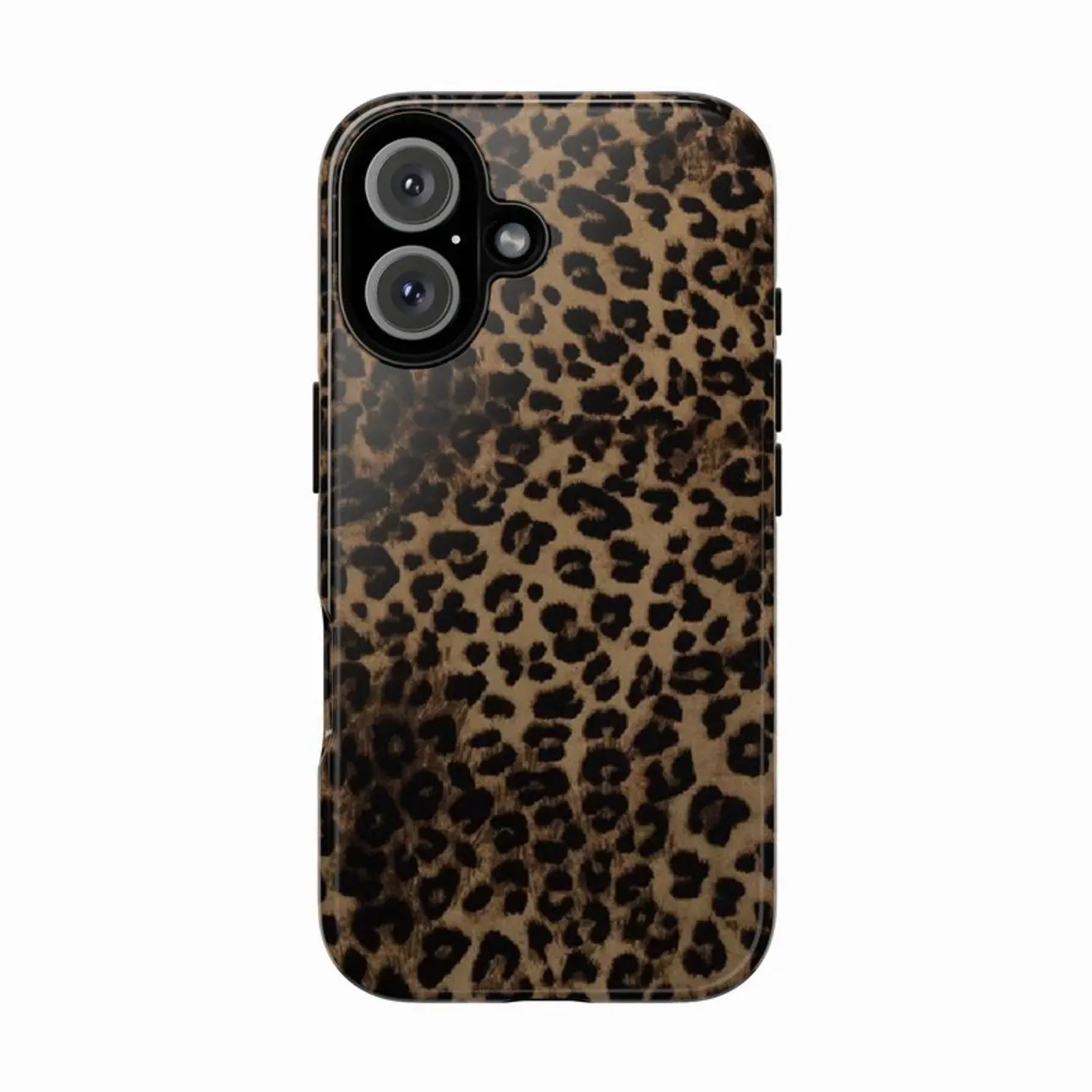 Baddie Style Brown Leopard Case Compatible with iPhone 17 16 - Fashionable Gift