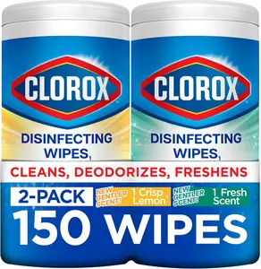 Disinfecting Wipes – Bleach Free, 75 Count (Pack of 2)
