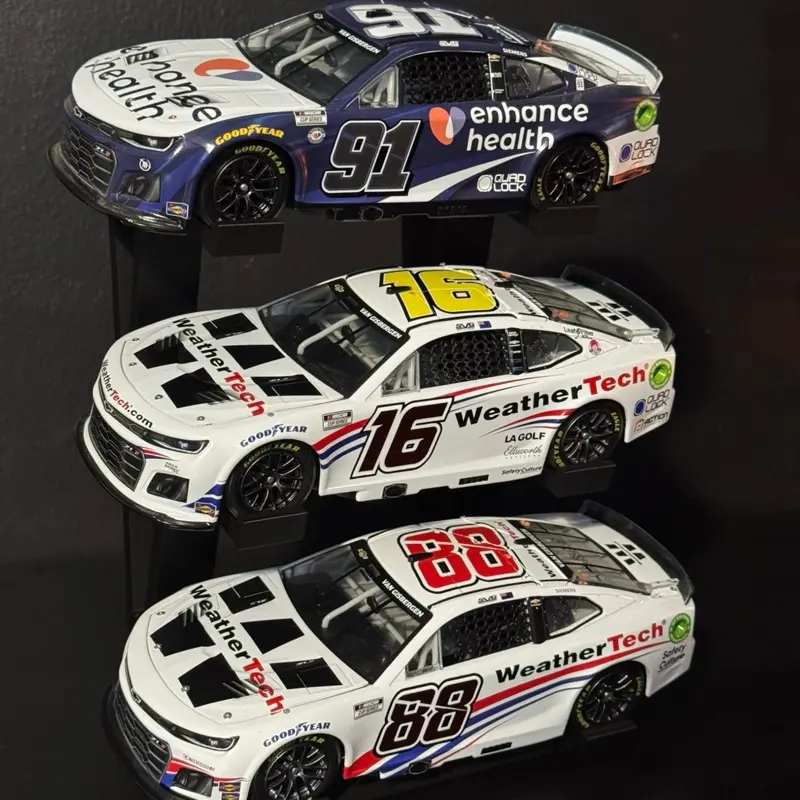 3 Tier 1/24 Scale Nascar Diecast Display Stand. NO CARS INCLUDED.