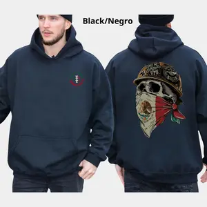 Mexican Flag Skull Face Mask Hoodie, Dirty Hands Clean Money Hoodie, Blue Collar Men's Graphics Shirt, Mexican Dad Gifts, Workwear Graphics Hoodie, Casual Mens Wear
