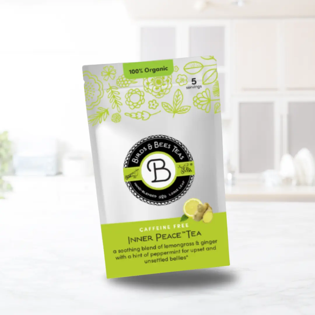 Inner Peace Herbal Tea - Nausea Relief for First Trimester | Gentle, Soothing Blend for Pregnancy