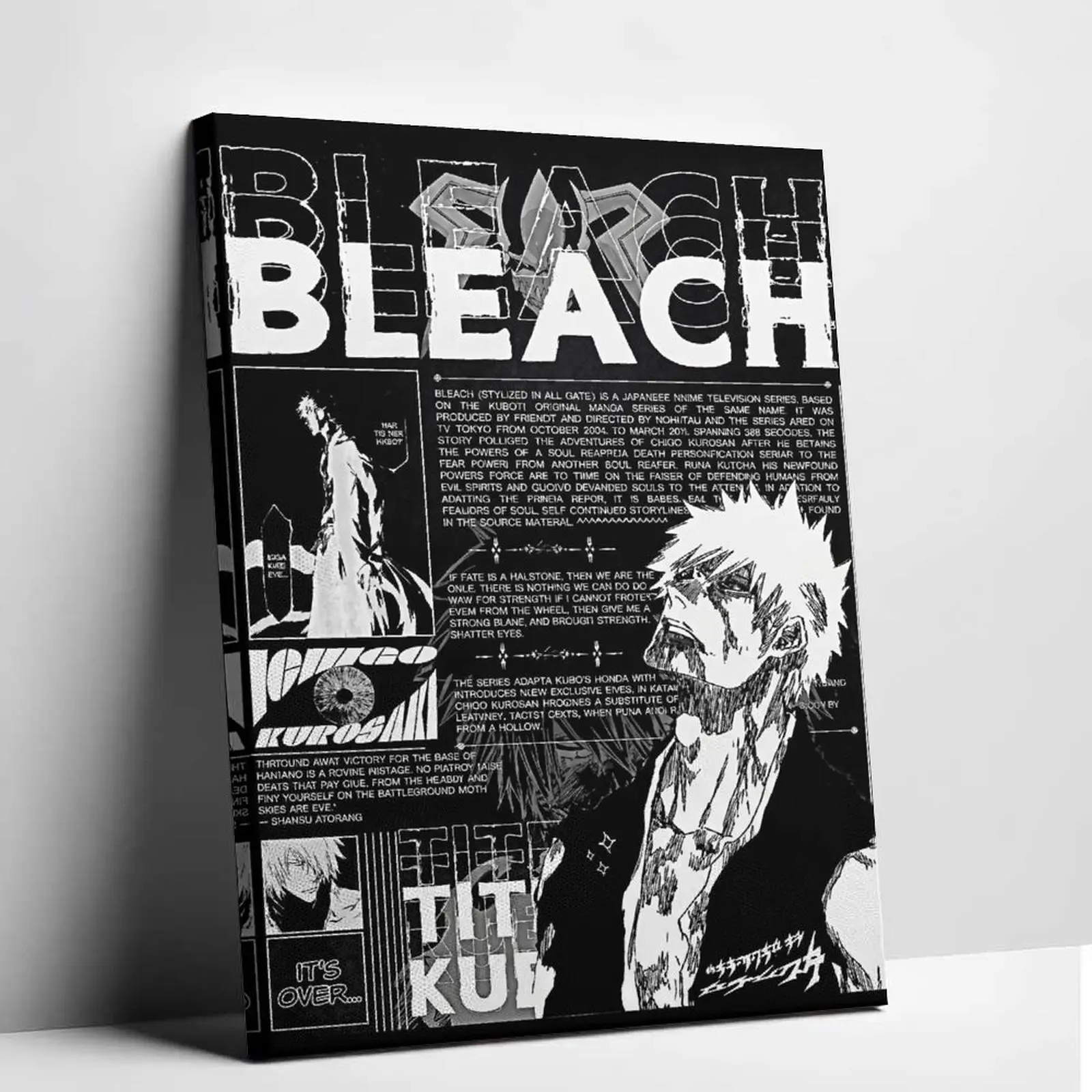 Manga Wall Ichigo Kurosaki Manga Poster Must-Have for Bleach Enthusiasts Art Manga Wall Ichigo Kurosaki Manga Poster Must-Have for Bleach Enthusiasts Art