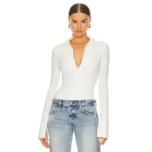 The Line by K Kili Bodysuit in White