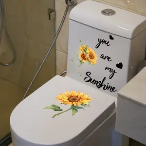 1 Set Sunflower Inspirational Wall Stickers, Healing Warm Wall Decoration Stickers, Self Adhesive Detachable Waterproof Stickers, Home Wall, Room Window, Bedroom Decoration, Home Decoration, Adding Fun and Vitality to Family Life