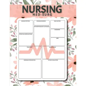 Nursing Med-Surg Notebook: A Blank Disease Template for Medical Surgical Studies ,Nursing Journal for Organizing your nursing school notes -Perfect for Nursing Students. Paperback – February 5, 2024