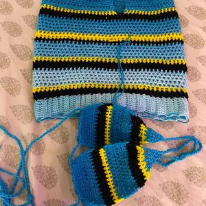 Crochet, yarn, raffle hats, crocheted raffle items.