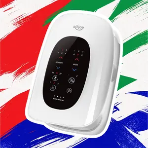 ALLJOY Adjustable Rechargeable Heated Hand Massager - Acupressure Therapy Device with Compression, 6 Modes, 6 Intensity Levels, 3 Heat Settings for Arthritis & Carpal Tunnel Pain Relief, Ergonomic Men's Father's Day Gifts