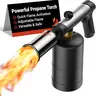 ThermoMaven 1-Touch Max Fire Durable Brass-ABS Culinary Propane Blow Torch Gun (1.56 lb, Single Unit, Tank Not Included) with Safety Lock, Adjustable Flame, 1800℃ Sear Power, 3272°F Sear Heat, Bakeware & Kitchen BBQ Grill Tool