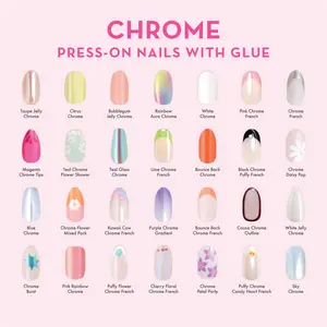 Chrome Press-Ons with Glue