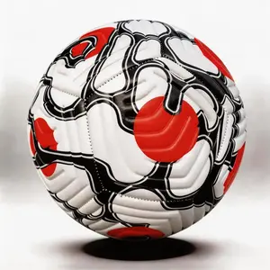 Standard Size 5 Training Football, Machine Stitched Soft PU Material, Durable High Quality Soccer Ball, Outdoor Sports Ball, Inflation Needle Included, Football Balls