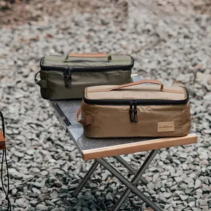 Waterproof Cooking Utensils Storage Bag, Portable Cooking Utensils Storage Bag, Suitable for Outdoor Barbecue Camping Cooking Spoons and Chopsticks Storage, Camping Gear