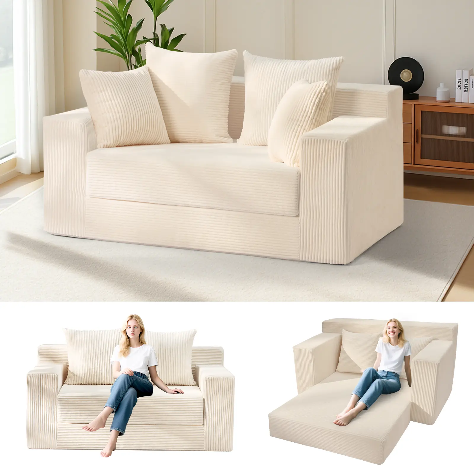 Loveseat-Beige