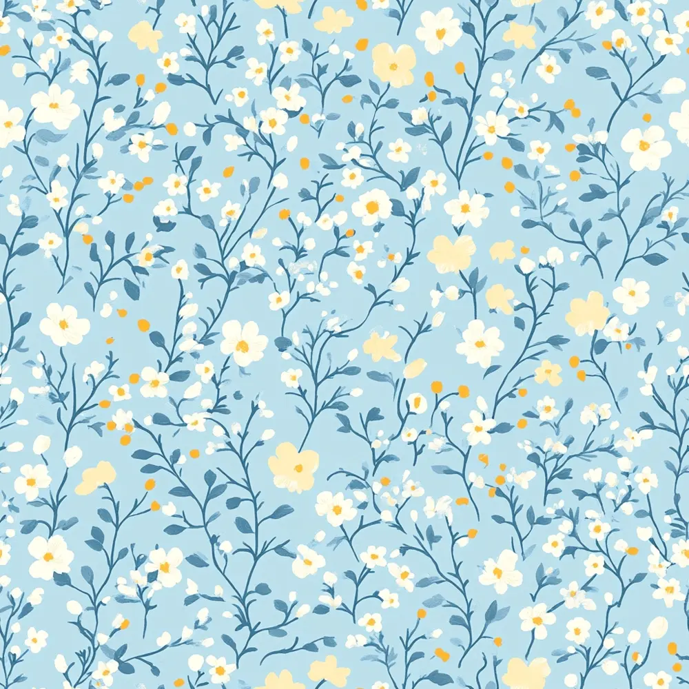 Cottagecore Garden Flowers Pattern 16 Quilting Cotton Fabric