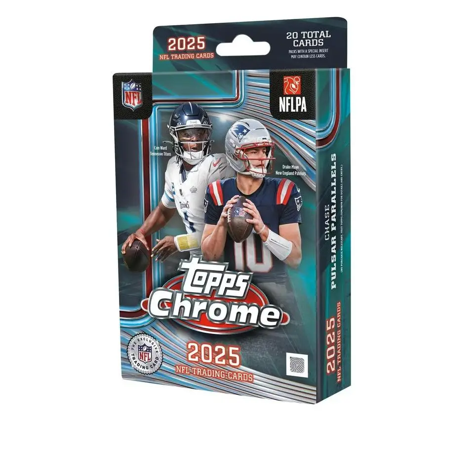 2025 Topps Chrome Football Hanger Trading Cards LV