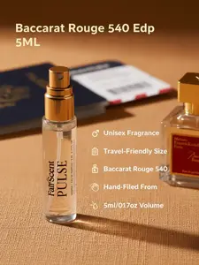 FairScent Pulse - Baccarat Rouge 540 Unisex EDP Travel Spray, Single Item - 5ml/0.17oz