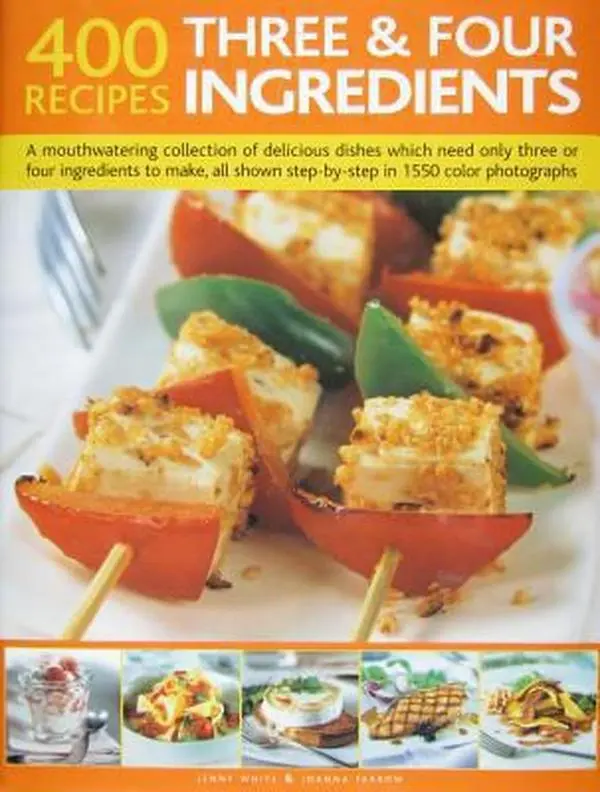 USED-400 3 & 4 Ingredient Recipes by Jenny White (Hardcover)