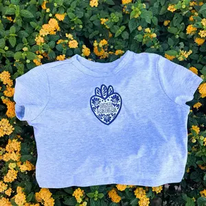 PONTE LAS PILAS | Gray Crop Top