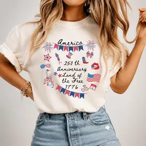 Comfort Colors America 250th Birthday Shirt, 4th Of July Shirt, USA Independence Day Shirt, Vintage America Shirt, Fourth of July shirt for Men and Women