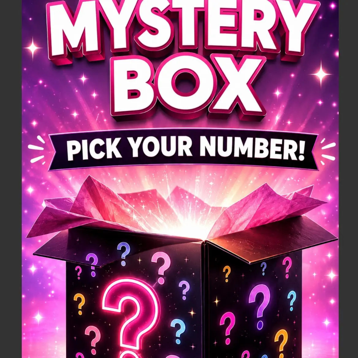 Mystery Box-Pick Your Number Mystery Box-Pick Your Number