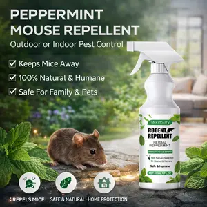 Peppermint Mouse Repellent Spray Outdoor or Indoor Use Rodent Deterrent Pest Control Mouse Repelling Spray