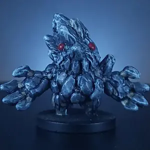 Earth Elemental Miniature "Hugs" DND Monster Mini Hand-Painted Resin 1 Inch Tall 18mm Base Tabletop RPG Creature Summoned Encounter Piece