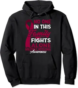 No One In This Family Fights Alone I Multiple Myeloma Pullover Hoodie - Autumnsc Shop 49B0CPVW2TFR