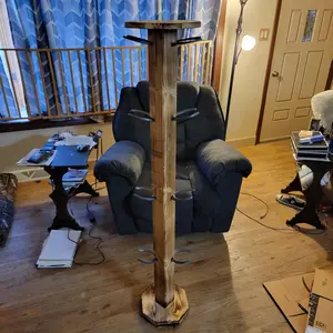 Boot Tree Rack 8 Pair Cowboy Boot Organizer Vertical Western Boot Storage Stand Rustic Wooden Handcrafted in USA Mudroom Entryway Decor 62" Tall 12" Floor Space - Decorative