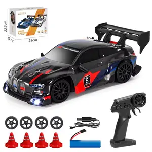 1:24 Scale Remote Control Drift Racing Car, Multi-Player Battle, LED Lights, Rechargeable, Unisex, Ages 8+, Outdoor & Indoor Play, Drift rc car