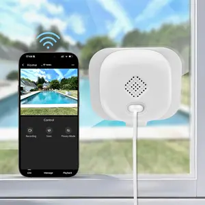 Smart Dual-Use Window/Wall Security Camera, Home Monitoring Camera, 1080p Full-Color Night Vision, 2.4GHz WiFi Indoor/Outdoor Monitoring, Motion Detection, Two-Way Audio, APP Control, 24/7 Recording, Easy Install