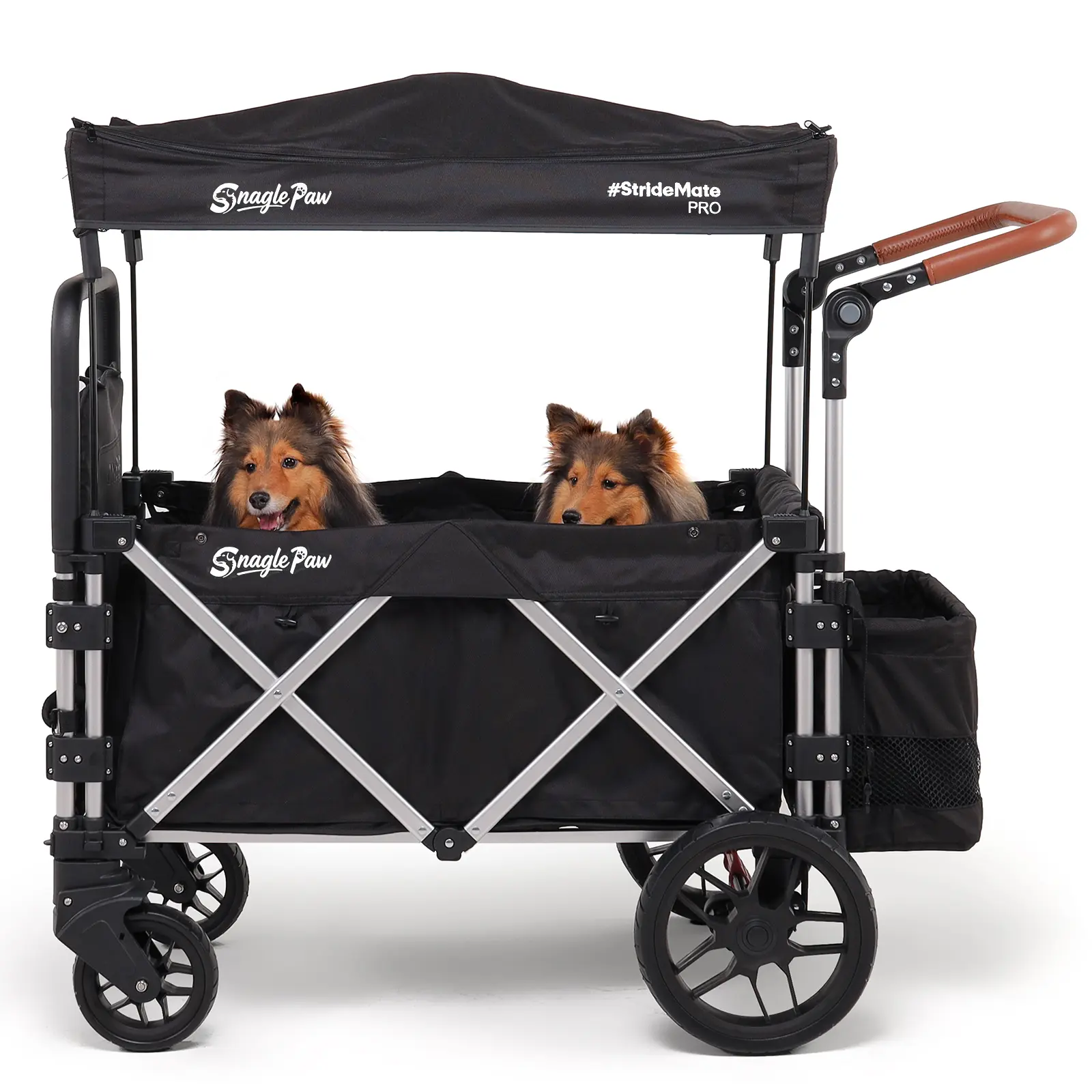 Snagle Paw StrideMate PRO Heavy-Duty Large Dog Stroller Wagon for Senior Injured & Disabled Pets Fits 2 Dogs Outdoor Adventures Recovery Outside