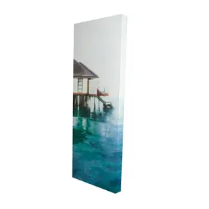 Begin Home Decor 2080-4816-CO142 16 x 48 in. Dream Travel Turquoise Coastal Canvas - Home Decor Wall Art
