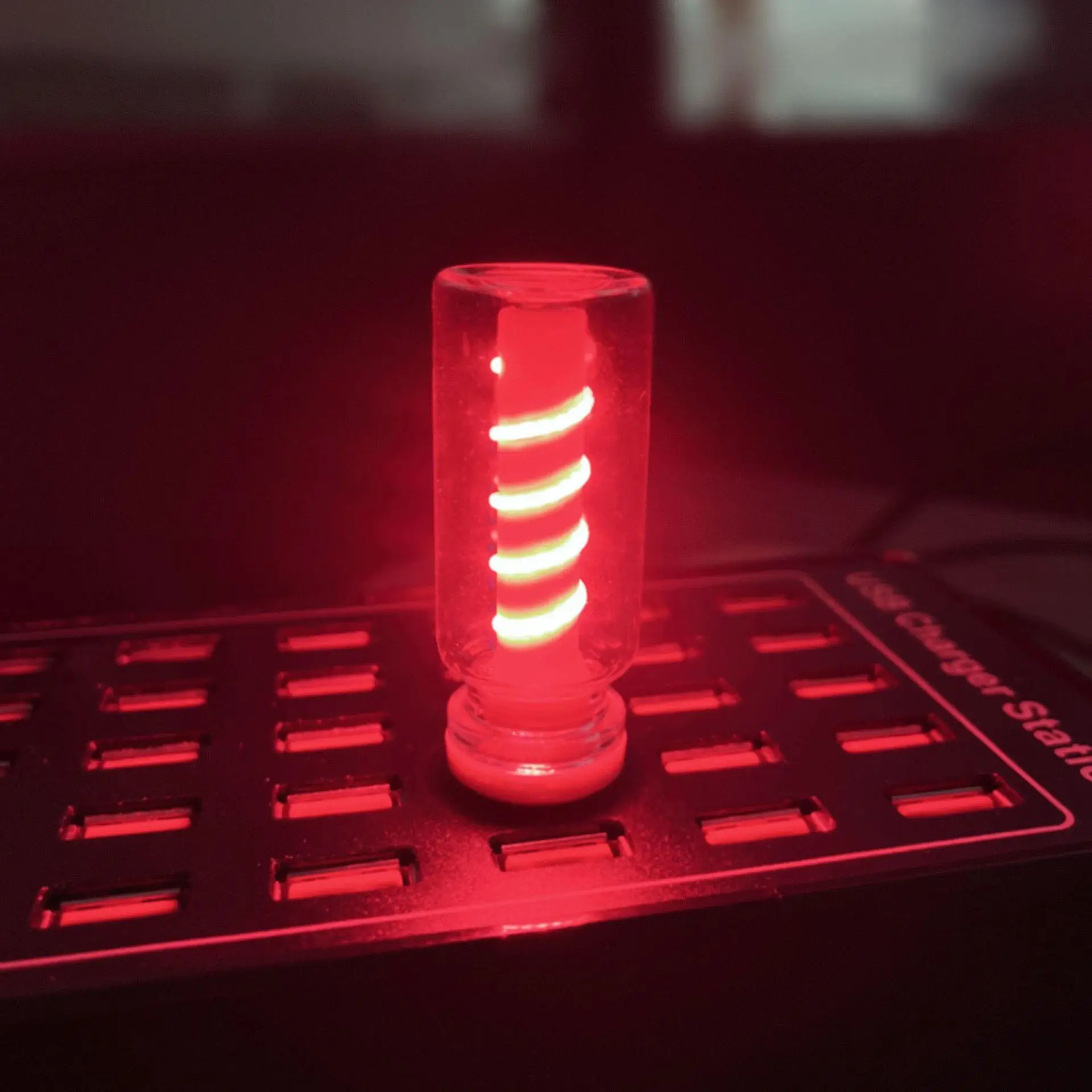 2025 Upgrade Car USB Night Light Touch Dimmable LED Filament Lamp Portable Lighting Plug and Play Decorative Atmosphere Light for Car Bedroom