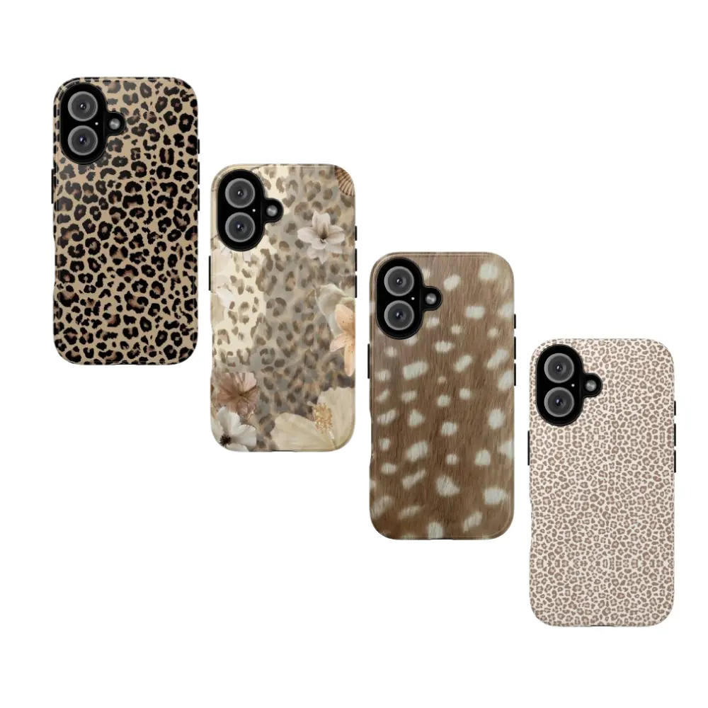 Classy Leopard Phone Cover Brown Chetah Design Waterproof TPU Case for iPhone 17 16 15 14 13 12 Pro Max Trendy Aesthetic ProtectionHalloween Corpse Bride Soft Silicone Phone Case For iPhone & Samsung Galaxy S24/S23/S22/S21 Ultra