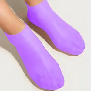 1pc Silicone Moisturizing & Soothing Sock, Reusable Aloe Vera Sock, Overnight SPA Sock, Anti-Slip Gel Heel Socks Suitable For Dry Skin & Rough Feet Of Men And Women, Home Foot Care (Buy 2 For This Item)