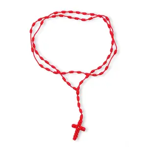 Red Rosary Cross Red Rosary Cross