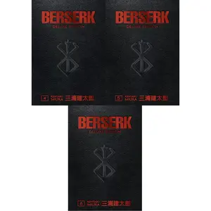 Deluxe Edition Series 3 Books Collection vol 4-6 by Kentaro Miura 7x10 Hardcover Adult Fantasy Manga