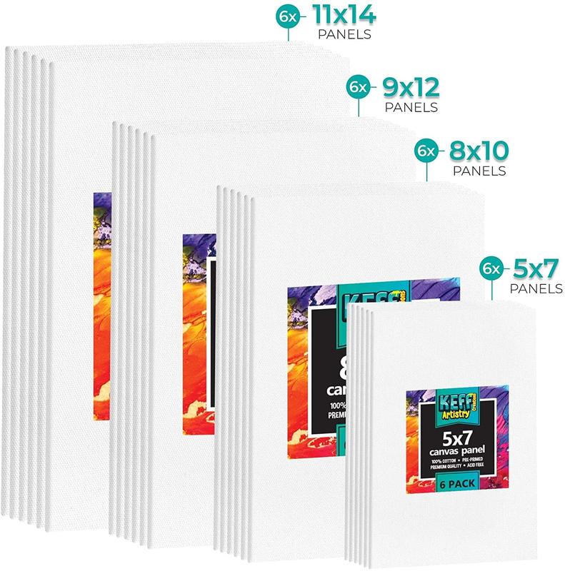 24 Multi Pro Pack Canvases For Painting