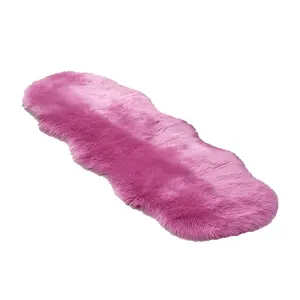 High Pile Acrylic Shaggy Rug Solid Color Plush Floor Mat And Bedside Carpet