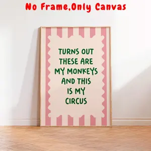 No Frame and Circus Themed Wall Art, Vintage Poster, Unframed Art Print, Decorative Artwork, Wall Art for Home Living Room Bedroom, Home Decor, Room Decor, Bedroom Accessories, Photo, Artistic Decoration, Vintage Prints
