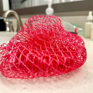 Bijou Saphir Soothing Exfoliating African Net Sponge for Silky Smooth and Moisturized Skin - Handcrafted in Nigeria
