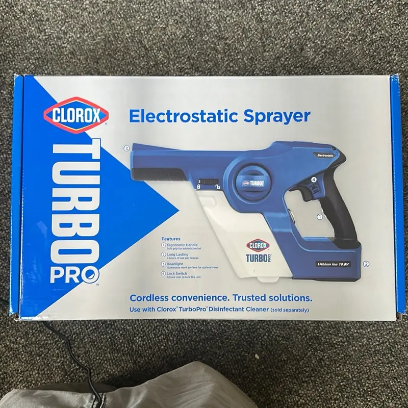 Clorox TurboPro Electrostatic Sprayer Clorox TurboPro Electrostatic Sprayer