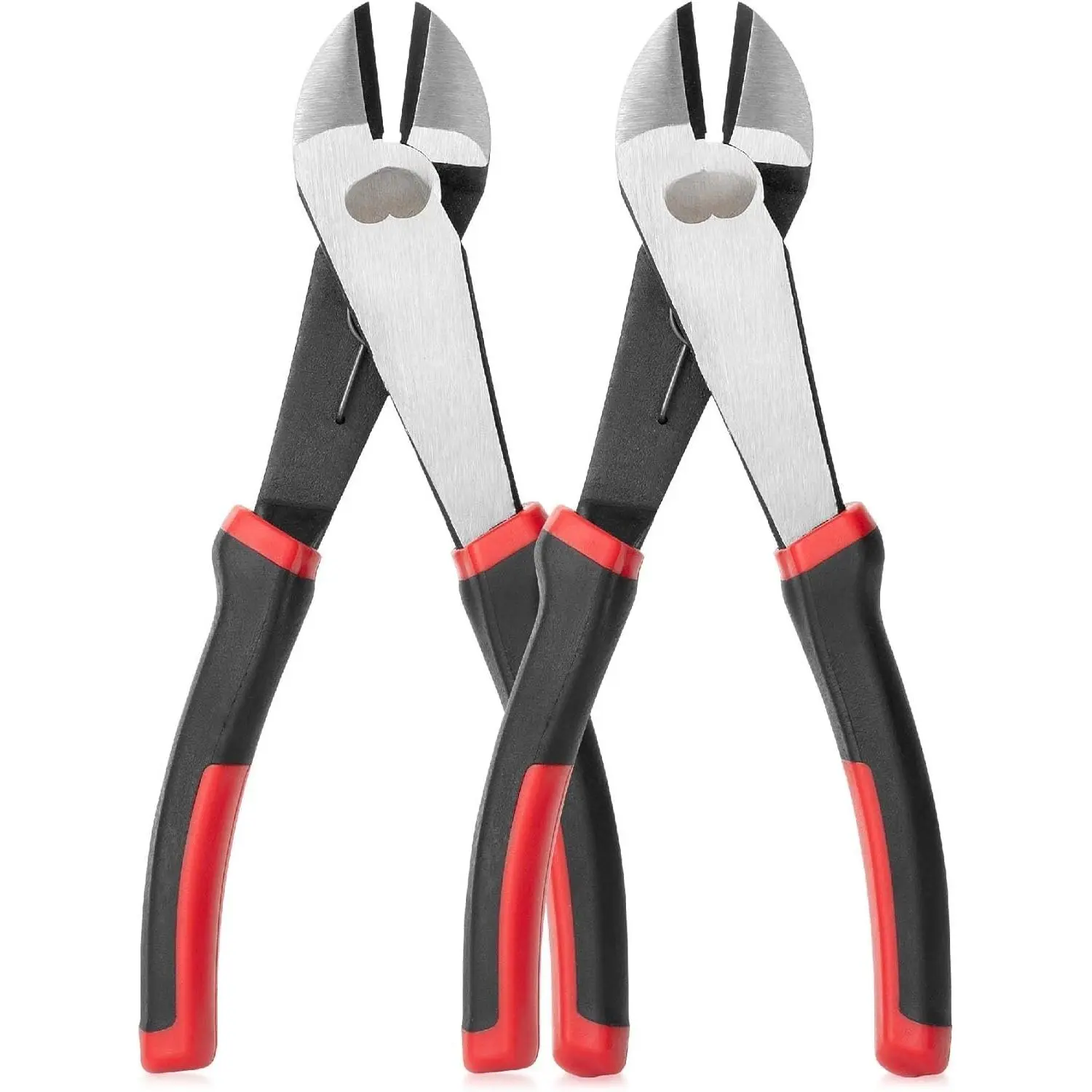 7 Inch Heavy Duty Wire Cutters - 2 Pack, Diagonal, Side, Flush,  Pliers, Floral