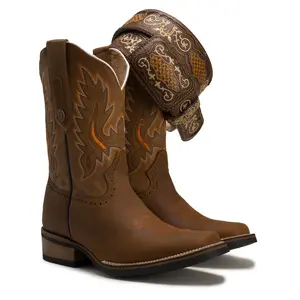 Combo VE517 Oryx Bota Rodeo Verthali De Piel Con Cinto Combo VE517 Oryx Bota Rodeo Verthali De Piel Con Cinto