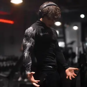 Men's sports quick-dry tight-fitting clothing, fitness zip-up jacket, stretchy, for couples