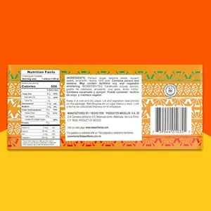 Las Sevillanas Palanqueta Mixta – Peanut and Mixed Seeds Bar, Traditional Mexican Candy, Crunchy Snack Bar with Peanuts & Mixed Seeds - 31.74 Oz/900g (Pack of 1)