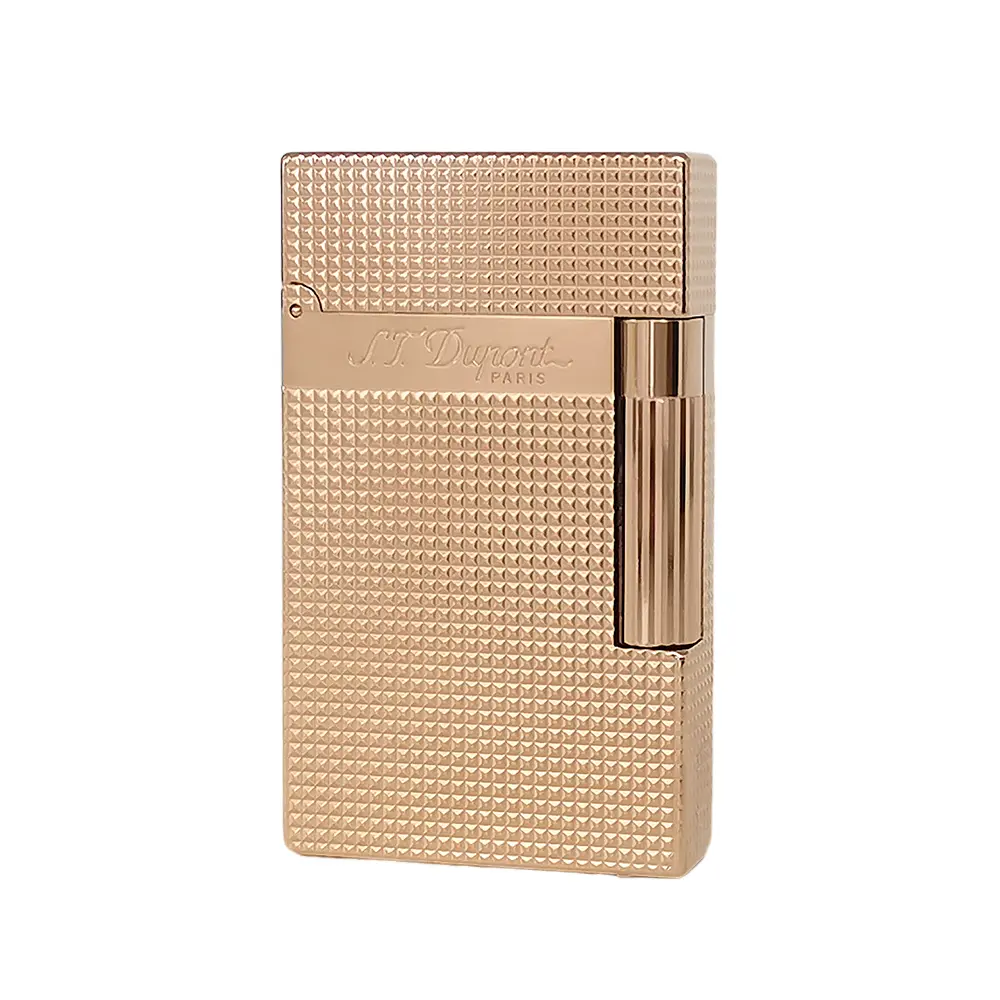 DPT Rose Gold Diamond Engraved Guilloche luxury metal lighter (NO FUEL) brass lighter 2026 gift