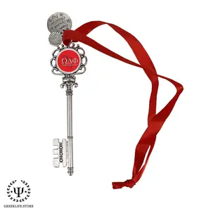 Omega Delta Phi Christmas Ornament Santa Magic Key