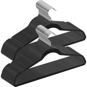 VEVOR Hangers, 0.2 in Ultra - Thin, 50 Pack White Plastic Hangers with Stable Triangular Top Structure Wider Notch Design, Non - Slip Space Saving Hanger, Fit for T - Shirt, Shirt, Sling PantVEVOR Super Brand Day