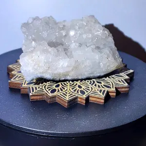 Natural Clear Quartz Cluster Decor Geode